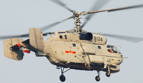 Máy bay trực thăng chống tàu ngầm Ka-28 của Hải quân Trung Quốc, do Nga sản xuất